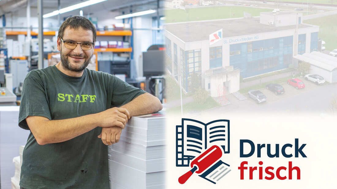 Abteilungsleiter Druck: Bernhard Gätzi. (Bilder/Bildmontage: Gianluca Volpe)