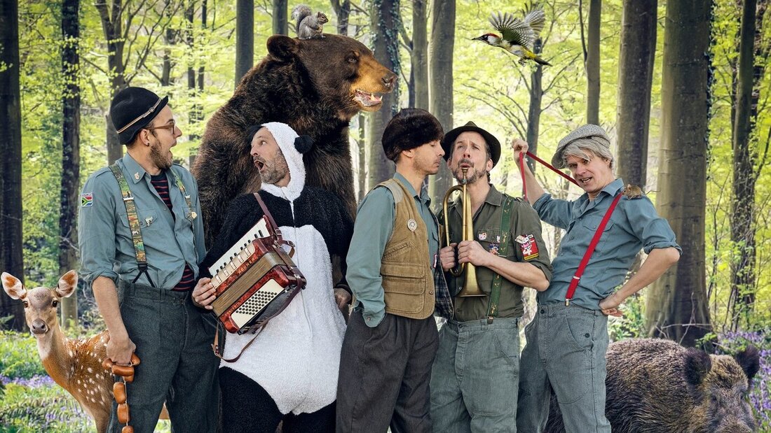 Verbinden die Themen Wildtiere und Jagd mit Coolness, Spass und Abenteuer: Marius und die Jagdkapelle bringen ausserdem ein neues Lied mit. (Pressebild) 184046_185411.jpg