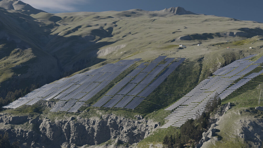 Hätte Strom für 3500 Haushalte liefern sollen: die Anlage oberhalb von Sufers. (Pressebild)