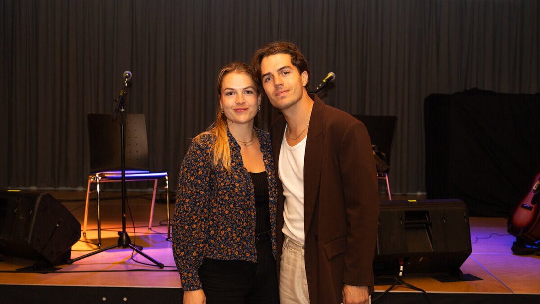 Musikalischer Schlusspunkt am Freitag: Andryy spielt im Oberstufenzentrum auf. Bild Andrej Weiss