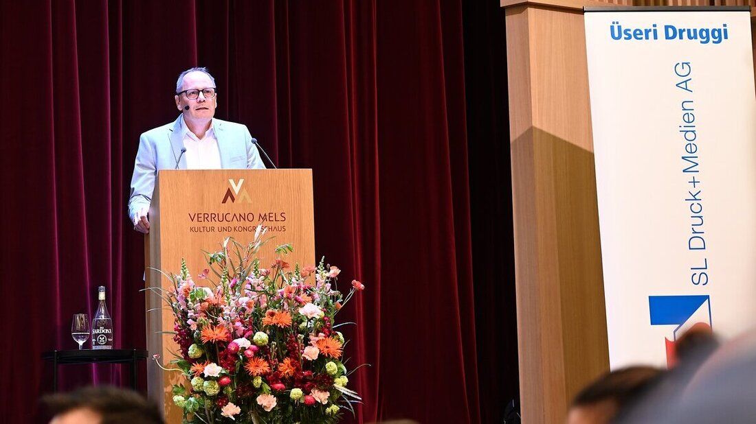 Führt speditiv durch die Generalversammlung der SL Druck + Medien AG: Verwaltungsratspräsident Bruno Good. (Bild: Hans Bärtsch)
