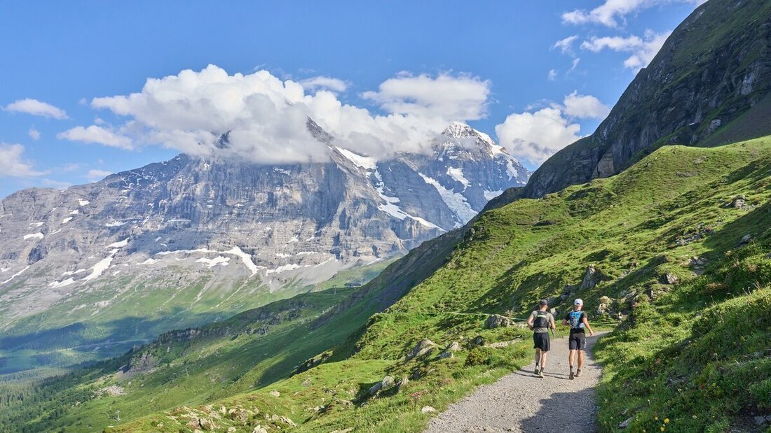 Herrliches Panorama: Der Eiger-Ultra-Trail im Berner Oberland ist ein einzigartiger Anlass. (Pressebild)