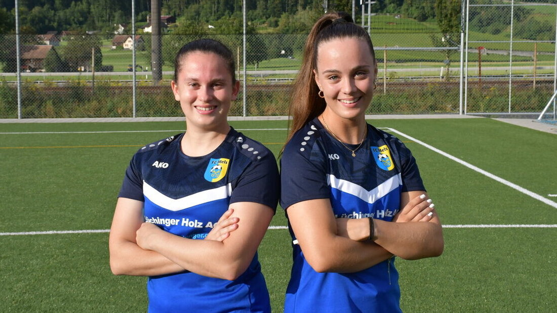 Zwei wichtige Spielerinnen des FC Mels: Ylenia Caputo (links) und Fiona Moser. (Bild Severin Meli)