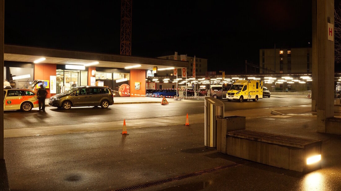 Ort des Geschehens: In diesem Bereich des Bahnhofs Sargans ist die Gewalttat geschehen. (Bild Kantonspolizei St. Gallen)