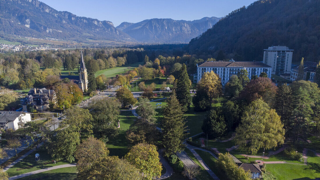 Hier ist Grosses geplant: Im Kurpark in Bad Ragaz soll ein Kunstmuseum entstehen. (Bild Gianluca Volpe)