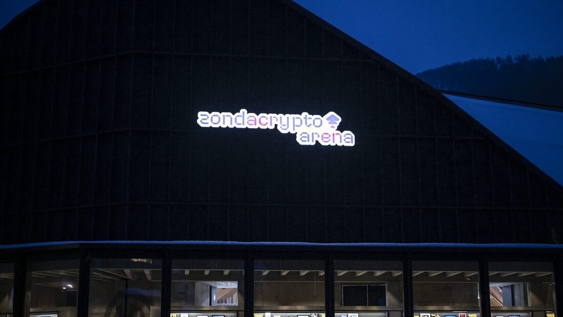 Blick auf die Zondacrypto-Arena des HC Davos, am Donnerstag, 27. Februar 2025, in Davos. (Bild: Gian Ehrenzeller/Keystone)