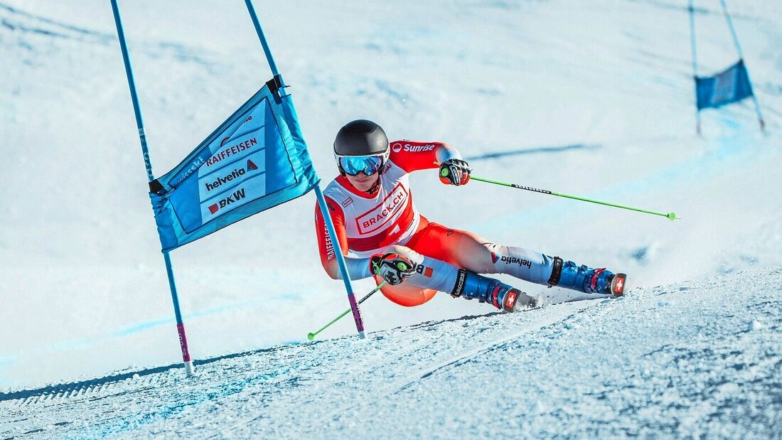 Tritt gefunden: Aurelio Wyrsch ist vor allem im Riesenslalom schnell unterwegs. (Bild: JK Media) 180763_180764.jpg