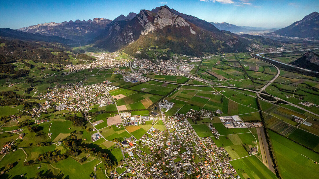 Die Region Pizol-Wartau mit den Gemeinden Vilters_Wangs, Sargans, Mels und Wartau.(Pressebild)