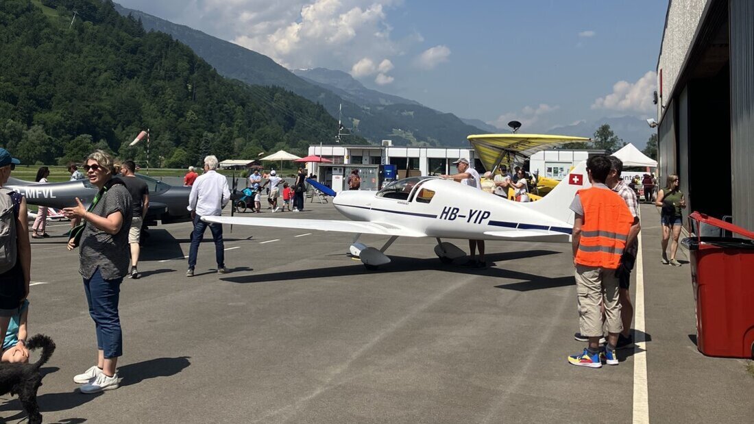 Action auf dem Rollfeld und auf der Bühne: In Bad Ragaz wird der Flugplatz zum Festivalplatz. (Pressebild)