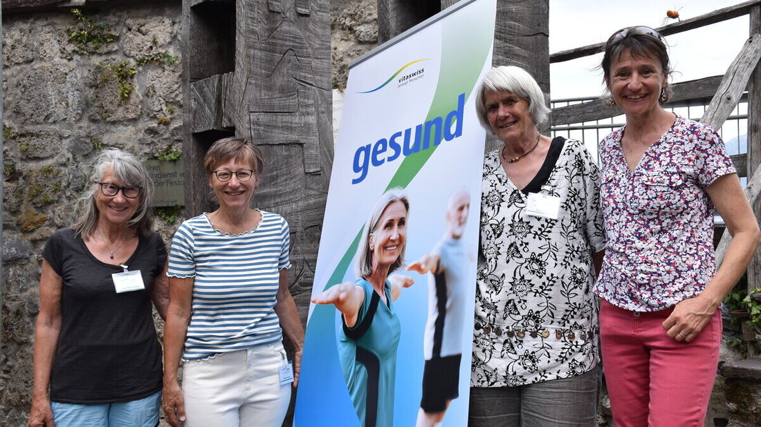Die Vorstandsfrauen von Vitaswiss Sarganserland: Marie Theresia Signer, Ursula Paulus, Ruth Gygax und Irene Gantner (von links, Bilder: Katrin Wetzig).