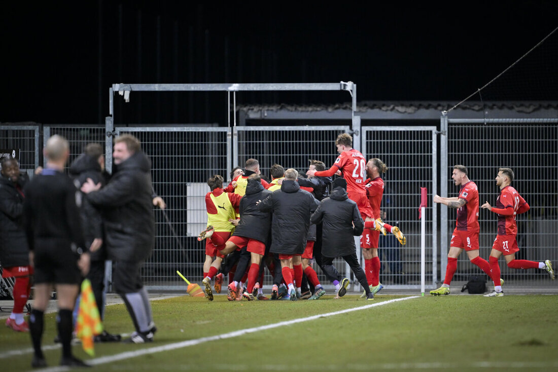 Impressionen der Partie Vaduz - Aarau. (Bild: Gian Ehrenzeller/Keystone)