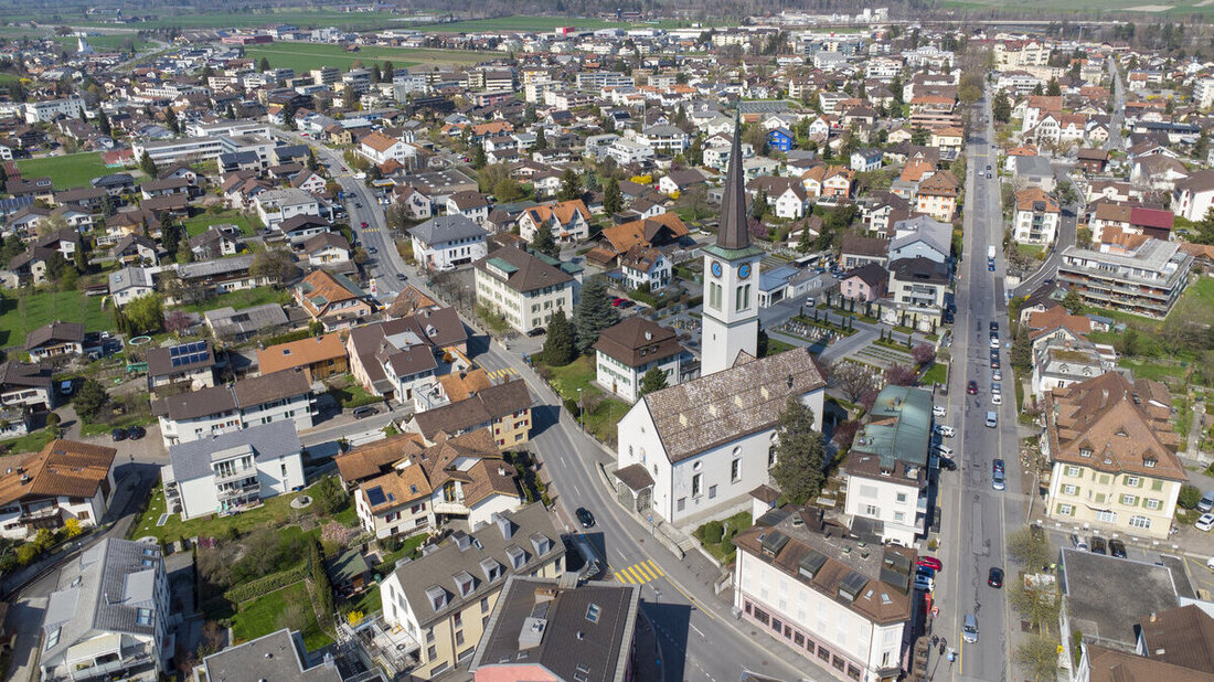 Bahnhofstrasse in Bad Ragaz: Kurzzeitig gesperrt. (Archivbild Gianluca Volpe)