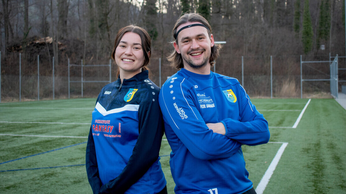 Starten diese Woche mit ihren Teams in die zweite Saisonhälfte: Die Geschwister Nadine und Ramon Gartmann. (Bild: Severin Meli)