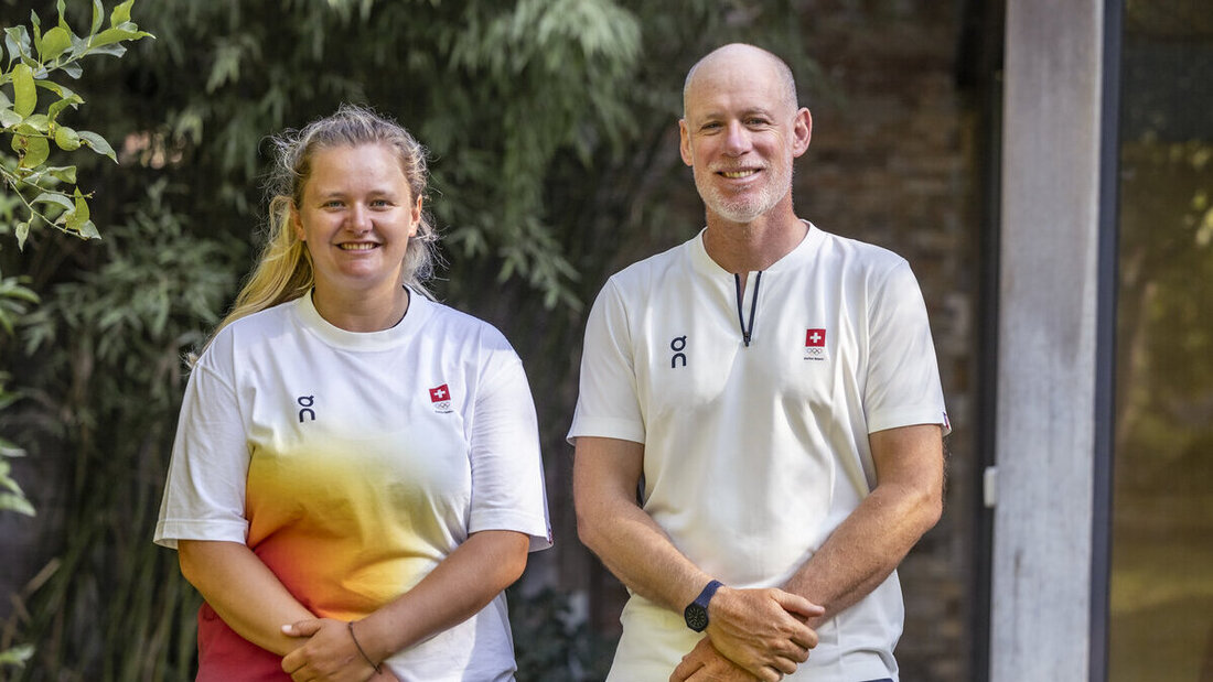 Bereit für die Olympische Premiere: Elena Lengwiler und ihr Coach Matthieu Girolet haben sich intensiv vorbereitet. (Pressebild)