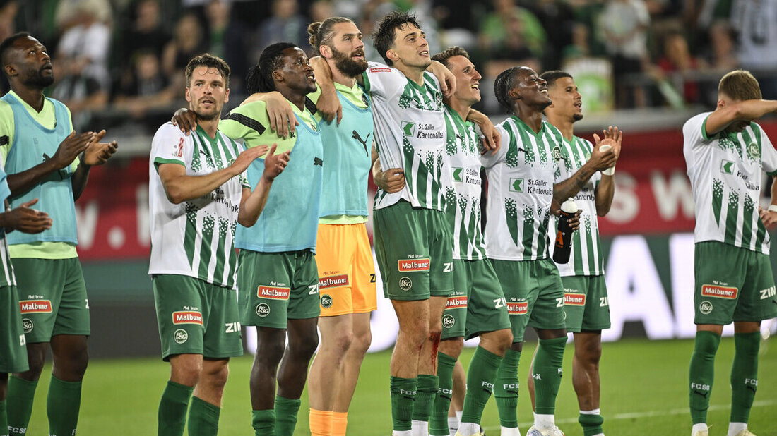 Die St. Galler können im Europacup den Einzug in die nächste Qualifikationsrunde feiern