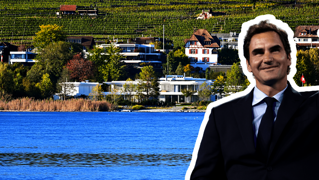 Gesprächsstoff am Zürichsee: Roger Federers Einzug in sein neues Anwesen beschäftigt die Menschen in Rapperswil-Jona. (Bilder: Tanisha Tinner, Adam Hunger/Keystone)