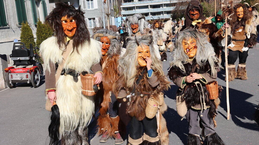 Kleine Kostprobe: Mehr vom Umzug in Flums gibt's am Donnerstag in unserer Printausgabe. (Bilder Ignaz Good)