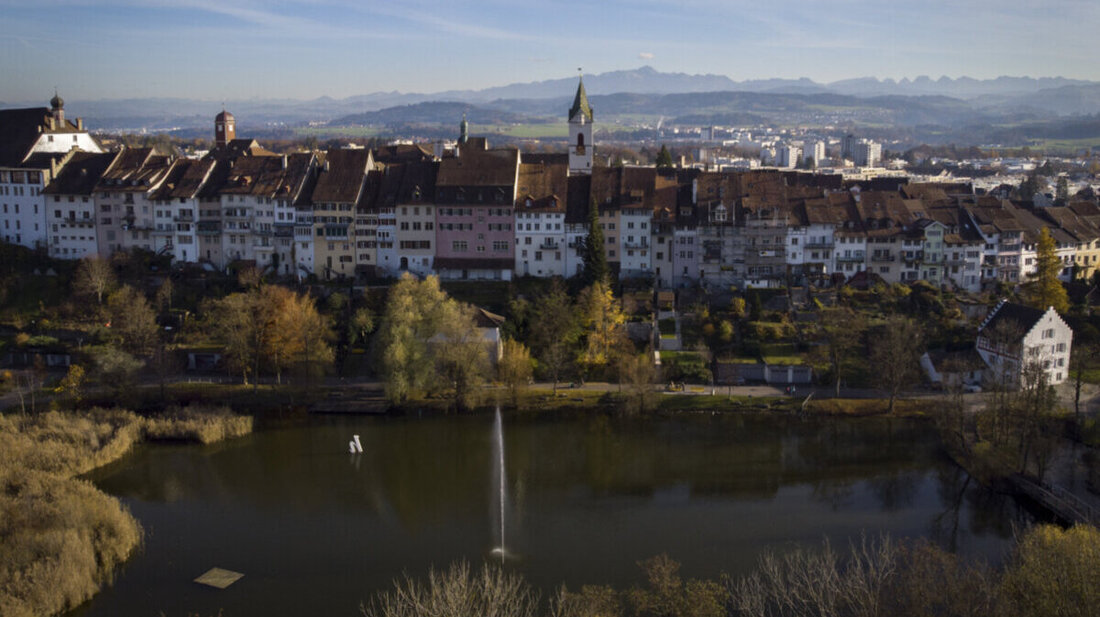Von der Vogelgrippe betroffen: Wil mit dem Stadtweiher. (Archivbild Gian Ehrenzeller/Keystone)