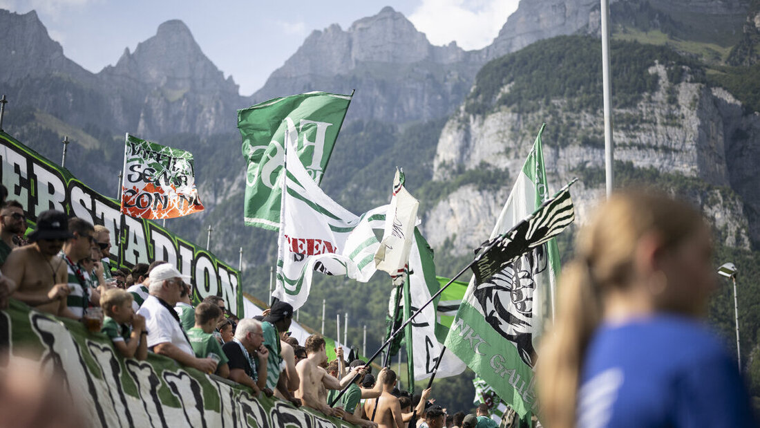 1. Runde in Walenstadt, Finale in Bern: Der FC St. Gallen greift gegen Lausanne-Ouchy nach dem Cup-Titel. (Bild: Gian Ehrenzeller/Keystone)