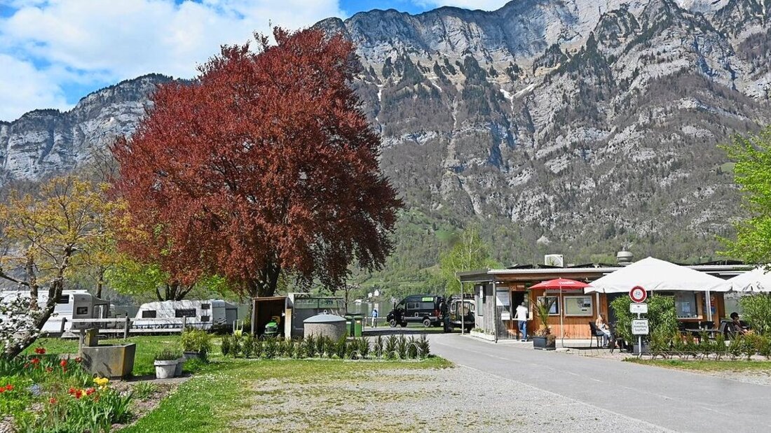 Damals wusste noch niemand, dass ein Rekordsommer bevorsteht: Ein Bild des Murger Campings vom Frühling. (Archivbild: Patricia Hobi) 214570_214594.jpg