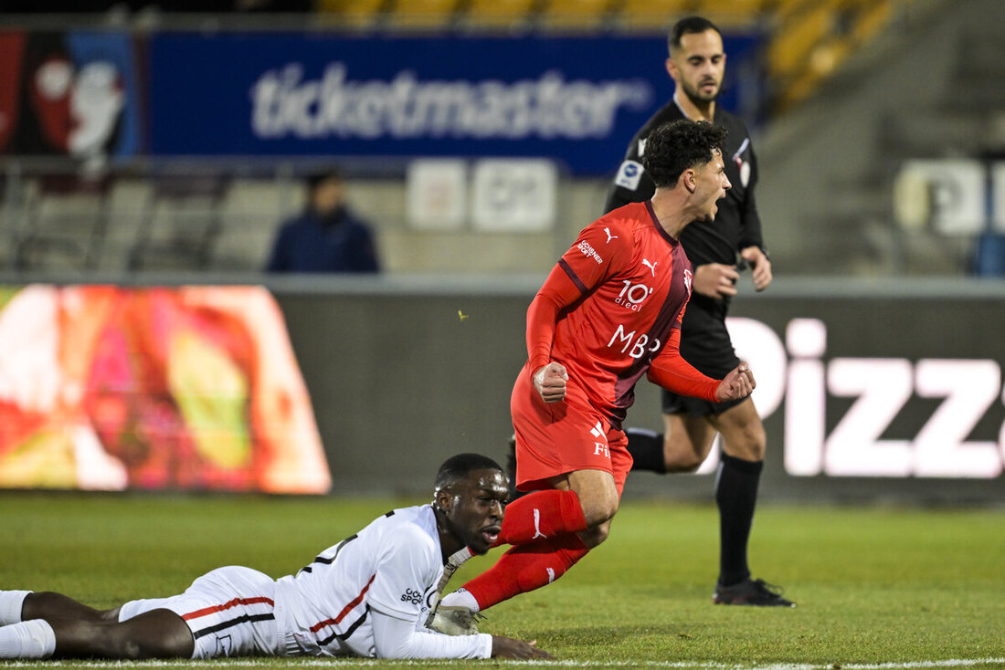 Impressionen der Partie Vaduz - Aarau. (Bild: Gian Ehrenzeller/Keystone)