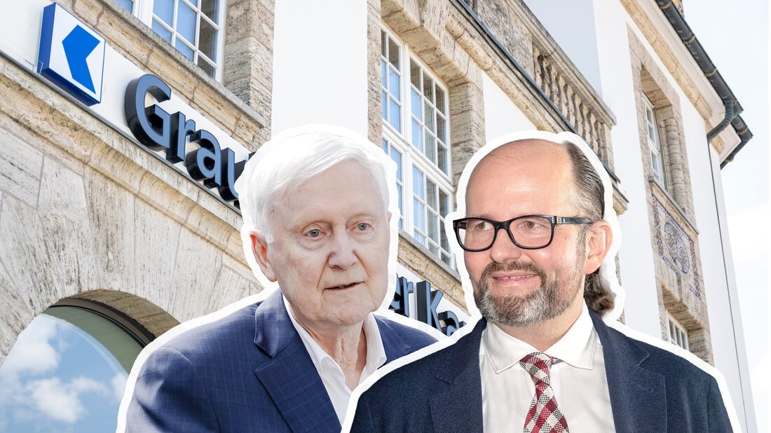 Bekannte Figuren: Martin Ebner (links) und Remo Stoffel sind die Hauptakteure im Fall um die Millionenklage gegen die Graubündner Kantonalbank. (Bilder: Archiv, Keystone/Montage: Rico Kehl)
