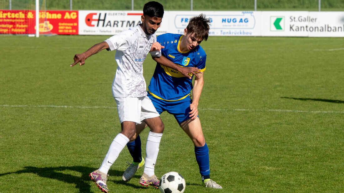 Hellwach: Die Melser Reserven haben den FC Sevelen kaum atmen lassen. (Bild: Severin Meli)