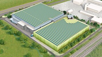 Geplante Lachsfarm Biäsche/Gäsi Glarus Nord. Visualisierung von Swss Blue Salmon, erhalten 15. Dezemberr 2025