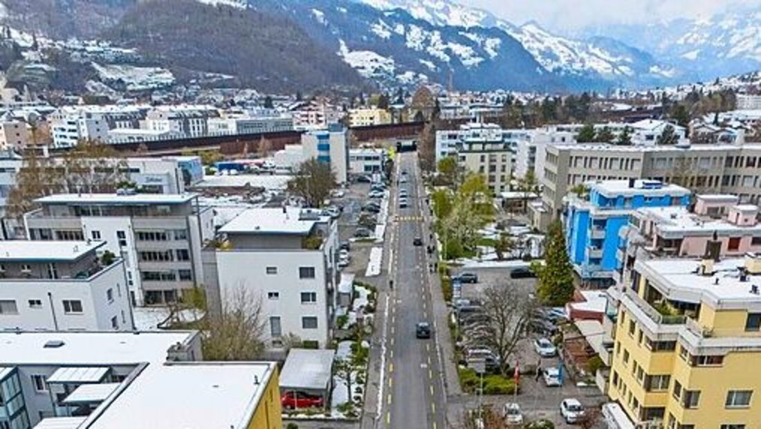Wird neu geplant: Die Grossfeldstrasse in Sargans. (Archivbild: Gianluca Volpe)