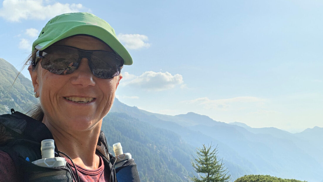 Hat das Lachen nicht verloren: Denise Zimmermann beim Ticino 500. (Pressebild)