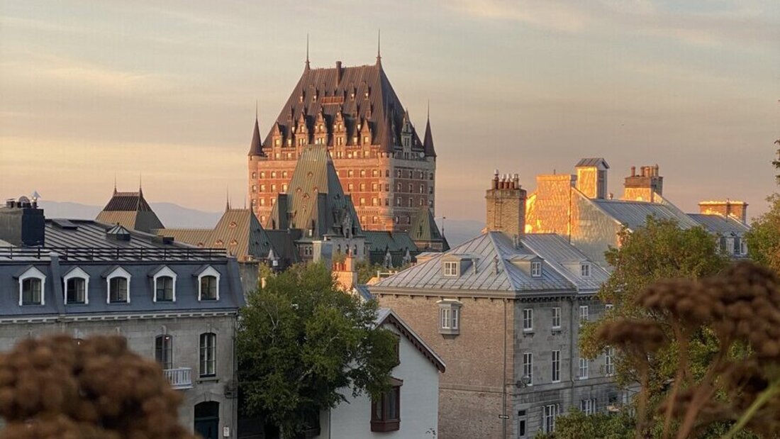 Pastellfarbige Abendstimmung über der Stadt: Quebec hat bei der «Sarganserländer»-Reisetruppe grossen Gefallen gefunden.