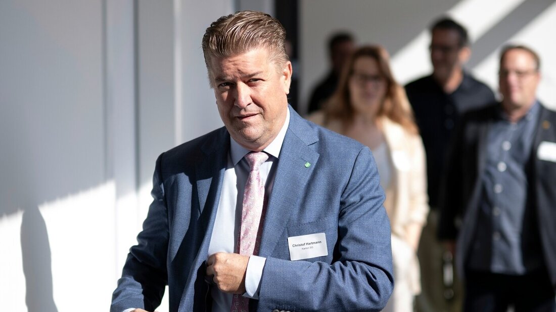 Nennt die Gründe für den Standort Sargans: Regierungsrat Christof Hartmann,Vorsteher des Sicherheits- und Justizdepartements. (Bild: Gian Ehrenzeller/Keystone) 210140_210139.jpg