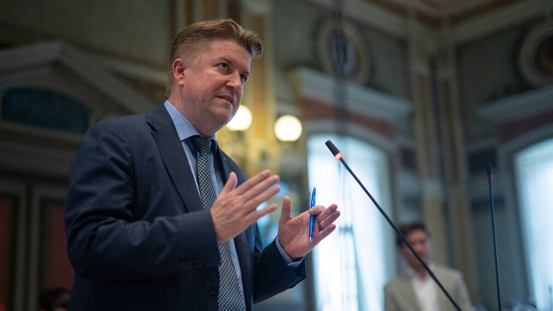 Wartet immer noch auf ein abschliessendes Urteil: Regierungsrat Christof Hartmann. (Bild: Benjamin Manser)