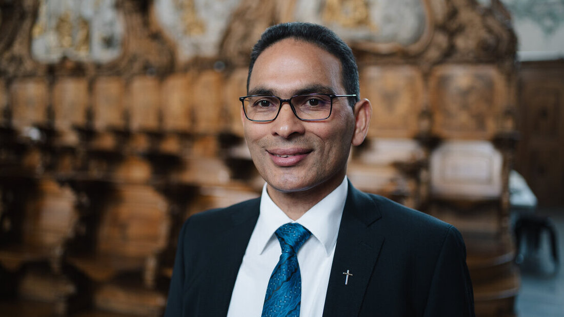 Mathai Ottappally: Er war bis 2020 Kaplan in der Seelsorgeeinheit Mittleres Sarganserland und wird nun neuer Dompfarrer sowie Mitglied der Bistumsleitung. (Bild: Pressedienst)