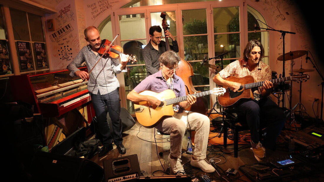 Lassen im Jazzkeller feinen Gypsy-Jazz erklingen: Minor Sing. (Bild: Ignaz Good)
