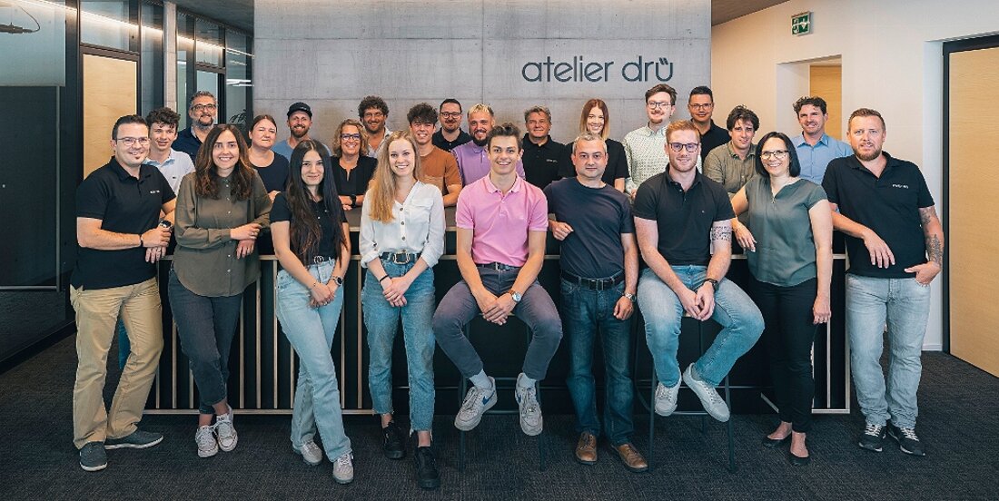 Voll motiviert auch am neuen Standort: Das Team von Ateiler drü Architektur und Bauleitungen. Pressebild 75990_76451.jpg