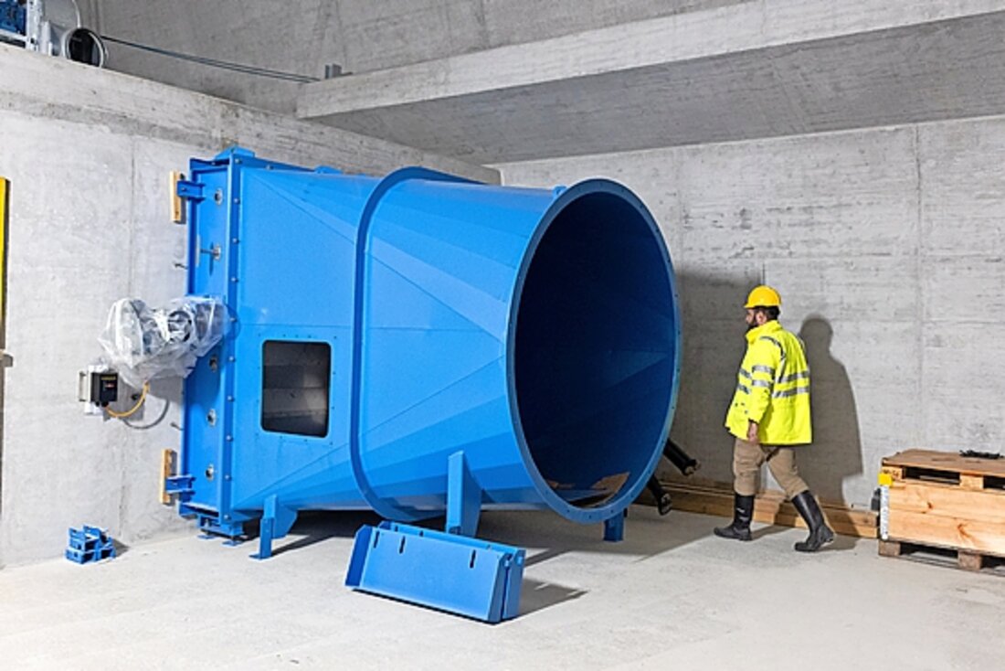 Für den Notfall gerüstet: Damit kann Rauch aus dem Tunnel abgesaugt werden.