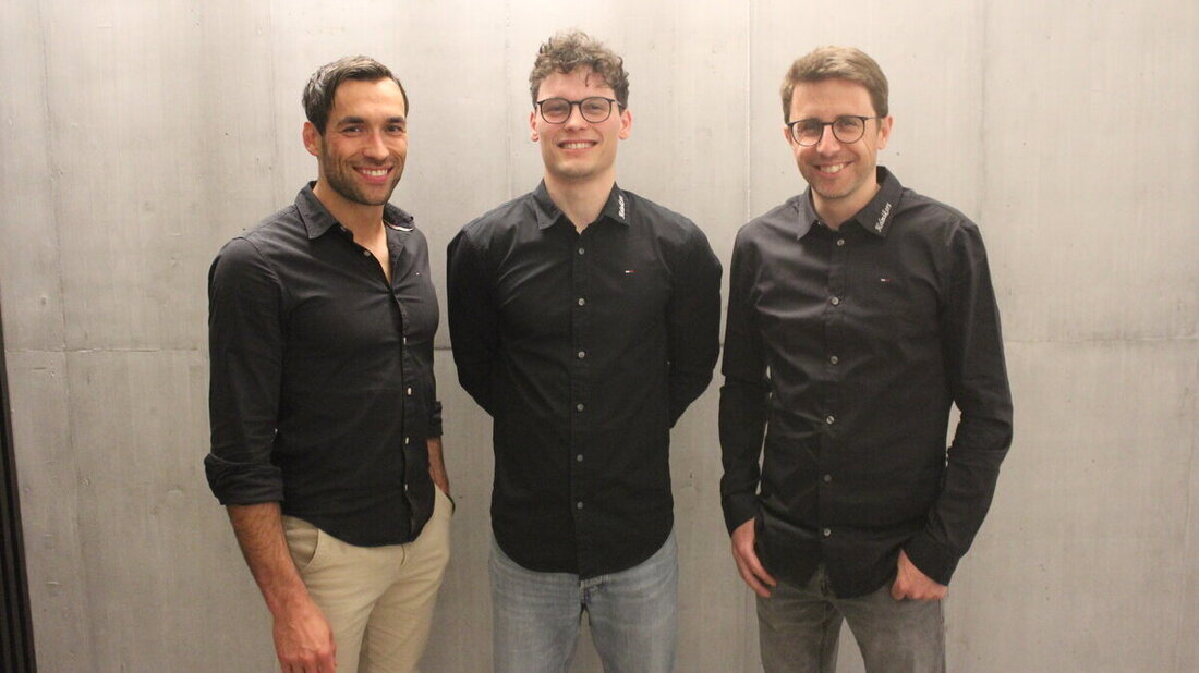 Das Management: Luca Müller, Silvan Kalberer (neu) und Thomas Mathis (von links). (Pressebild)
