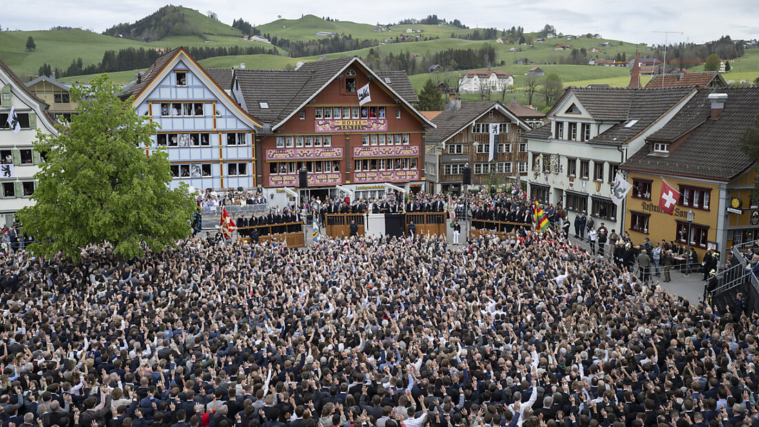 Die Landsgemeinde von Appenzell wählt am 27. April 2025 auch die Mitglieder der Kantonsregierung. (Archivbild) 20250115084157275.jpg