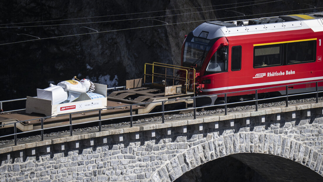 Der Böögg reiste im März nach Graubünden, bevor der Kanton am Sechseläuten zu Gast ist. (Archivbild) 20260319134024505.jpg