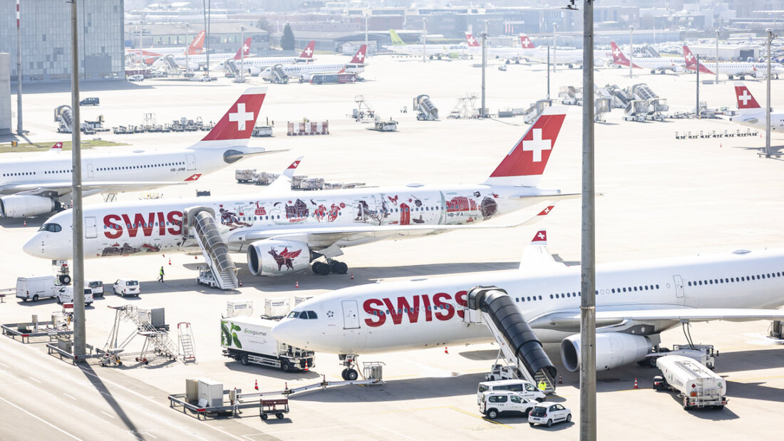 Bleiben noch eine Weile am Boden: Wegen der Lage im Nahen Osten werden die Flieger der Swiss länger nicht nach Dubai abheben. 20260414124346584.jpg