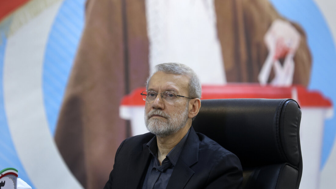 ARCHIV - Irans Sicherheitschef Ali Laridschani. Foto: Uncredited/AP/dpa/Archivbild 20260316172918382.jpg