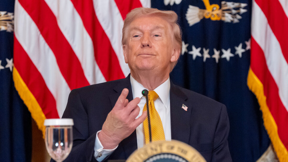 ARCHIV - US-Präsident Donald Trump spricht im East Room des Weißen Hauses. Foto: Alex Brandon/AP/dpa/Archivbild 20260602203641134.jpg