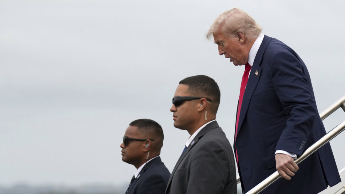 „Ich denke, beide Seiten wollen Fairness“ - sagt der US-Präsident zum Auftakt seines Treffens mit der Kommissionspräsidentin. (Archivbild) 20250727181941867.jpg