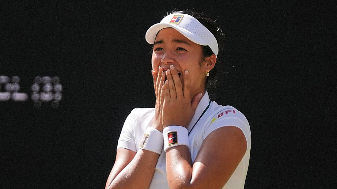 Alexandra Eala, 21-jährige Filipina, konnte nach dem Sieg über Titelhalterin Iga Swiatek ihre Leistung und ihr Glück kaum fassen 20260704182459569.jpg