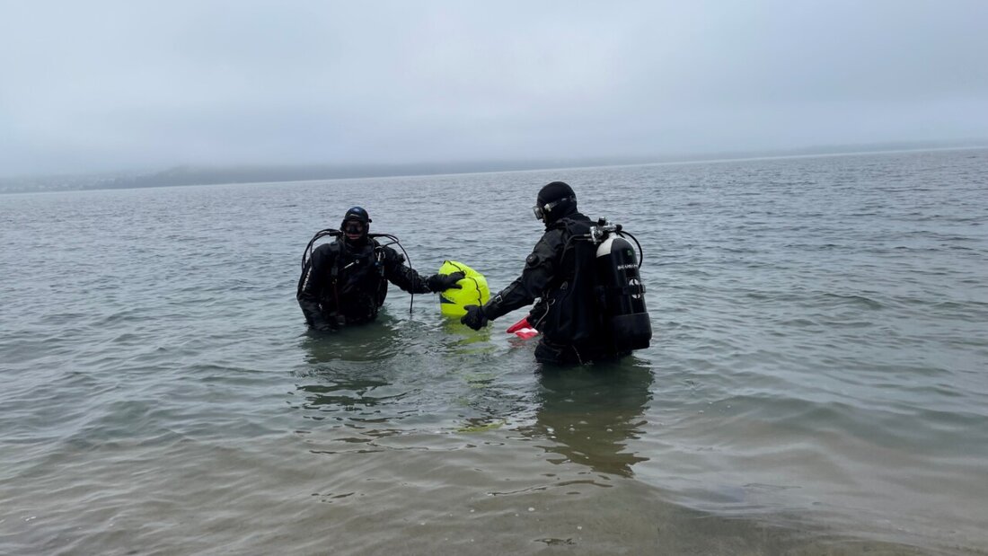 Zwei Taucher haben am Samstag zusammen mit vielen anderen im Thunersee Abfall geborgen. 20251213124140855.jpg