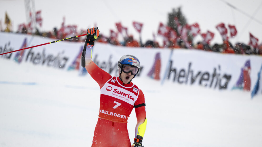 Der Triumphator am Chuenisbärgli: Marco Odermatt triumphiert zum fünften Mal in Folge beim legendären Riesenslalom in Adelboden 20260110142750899.jpg
