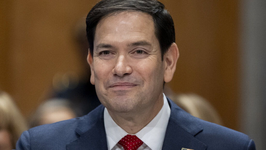Senator Marco Rubio, der vom designierten US-Präsidenten Trump zum Außenminister gewählt wurde, erscheint vor dem Ausschuss für Auswärtige Angelegenheiten des Senats zu seiner Bestätigungsanhörung im Kapitol. Foto: Alex Brandon/AP/dpa 20250121014131981.jpg