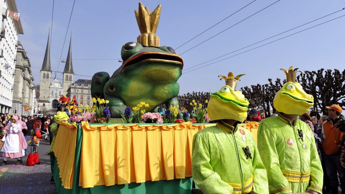 Der Frosch ist das Symbol der Weyzunft, der Ehrentag der Güdismontag ist. (Archivaufnahme) 20260216081317522.jpg