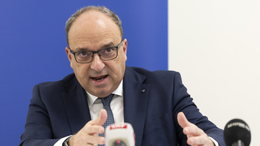 "Zu fundamentaler zentralistischer Eingriff": Markus Dieth, Präsident der Konferenz der Kantonsregierungen, engagiert sich vor den Medien für ein Nein zur Individualbesteuerung am 8. März. 20260130142122781.jpg